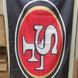 COPY - 3 New 3x5 feet San Francisco 49er flag banner..red gold and black